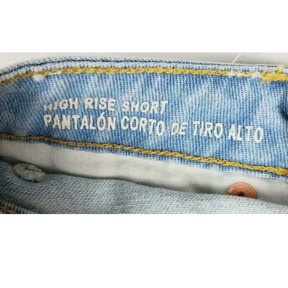 Women’s high-rise frayed hem jean short wild fabl - Picture 8 of 8